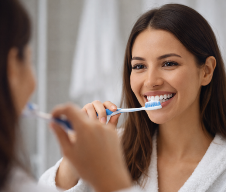 brushing twice a day